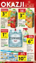 Gazetka promocyjna Intermarche - Gazetka - ważna od 23.12 do 23.12.2023 - strona 11 - produkty: Sok, Ajax, Papier, Papier toaletowy, Tymbark, Woda mineralna, Woda, Płyn do szyb, Cisowianka, Fa