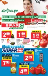 Gazetka promocyjna Spar - Gazetka - ważna od 27.10 do 27.10.2021 - strona 1 - produkty: Ser, Papryka, Szynka konserwowa, Lack, Szynka, Morliny, Znicz, Jabłka