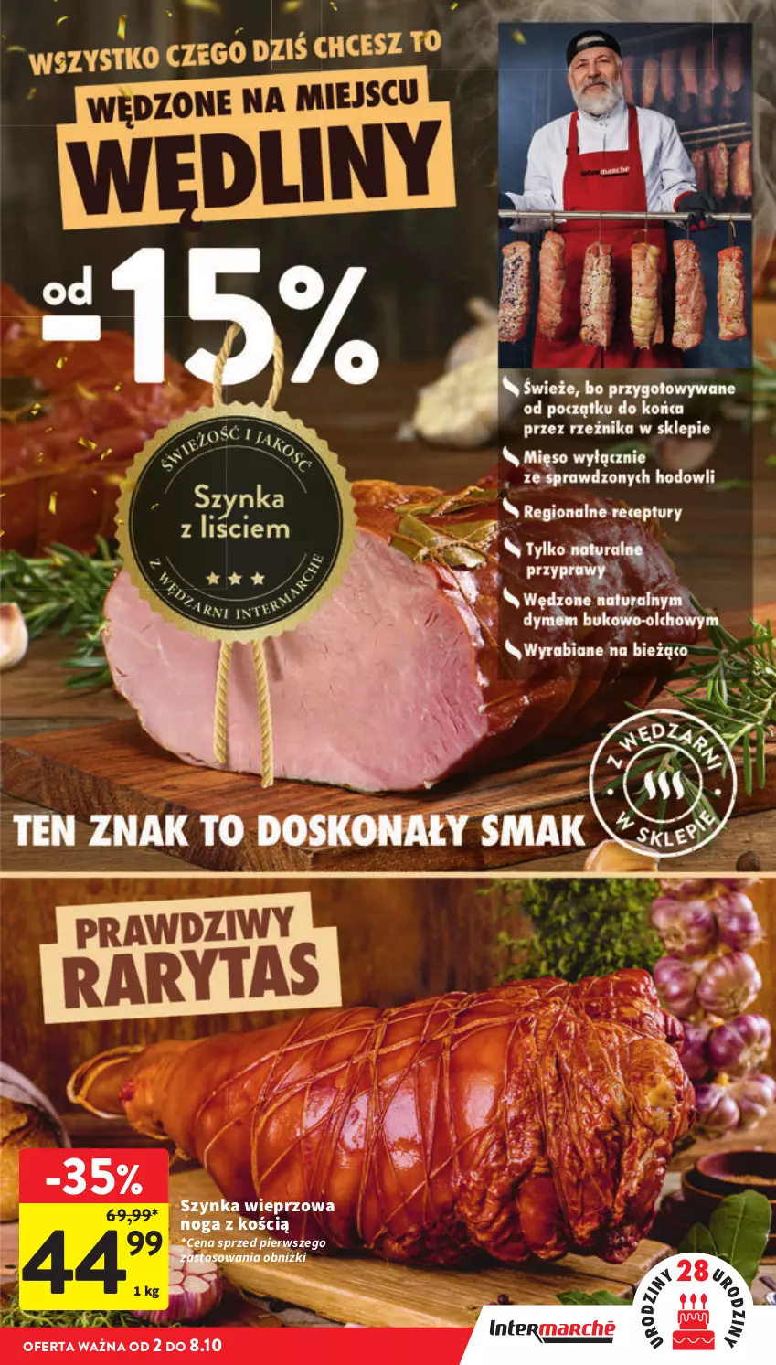 Gazetka promocyjna Intermarche - Gazetka promocyjna - ważna 02.10 do 08.10.2025 - strona 23 - produkty: Piec, Szynka, Szynka wieprzowa
