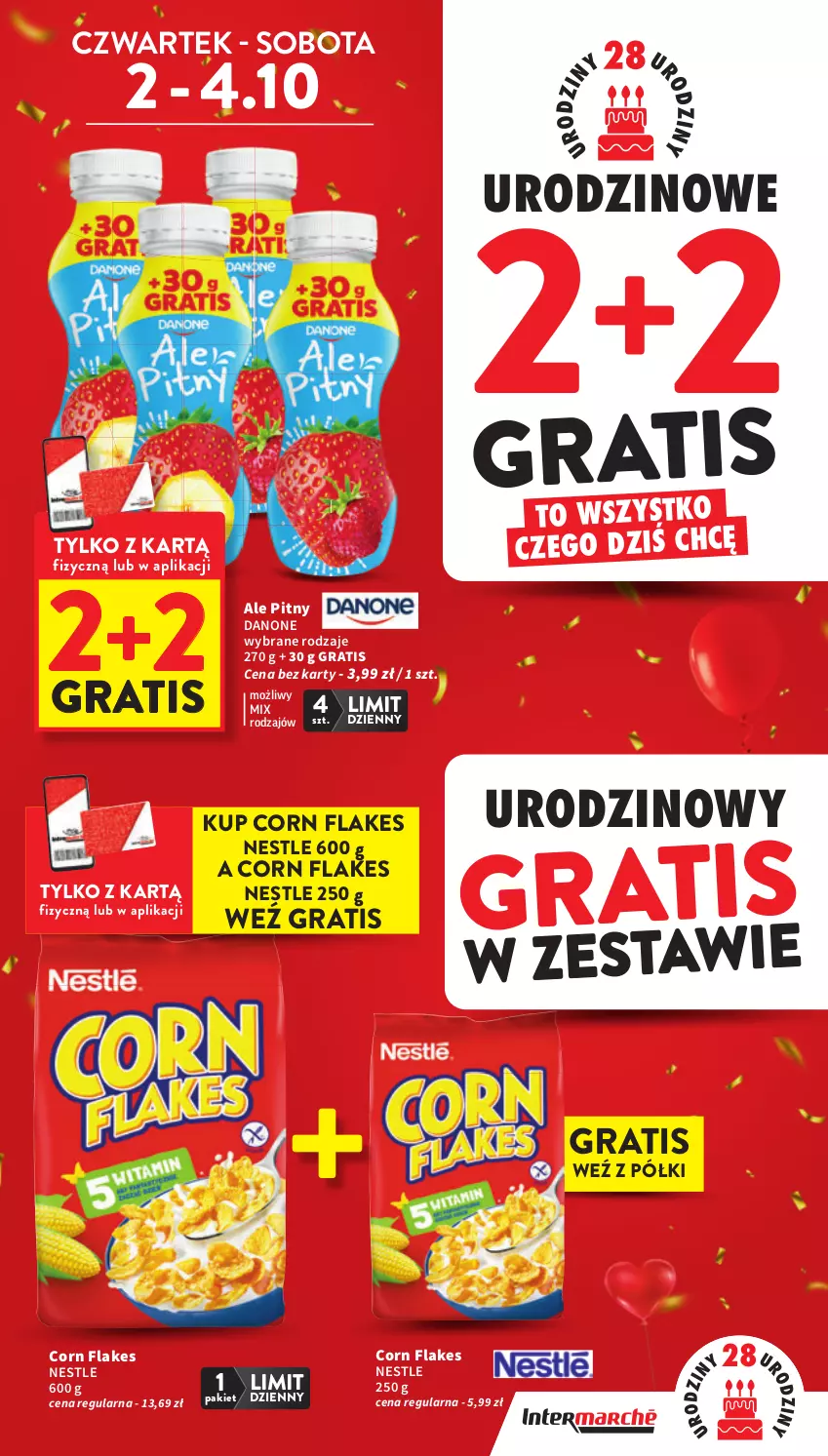 Gazetka promocyjna Intermarche - Gazetka promocyjna - ważna 02.10 do 08.10.2025 - strona 3 - produkty: Corn flakes, Danone, Gra