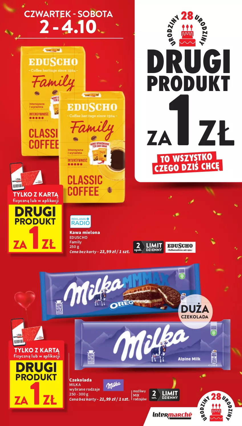 Gazetka promocyjna Intermarche - Gazetka promocyjna - ważna 02.10 do 08.10.2025 - strona 5 - produkty: Czekolada, Fa, Kawa, Kawa mielona, Milka