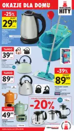 Gazetka promocyjna Intermarche - Gazetka promocyjna - Gazetka - ważna od 08.10 do 08.10.2025 - strona 45 - produkty: Mop, Dzbanek, Bursztyn, Czajnik elektryczny, Czajnik, Podgrzewacze, Wiadro