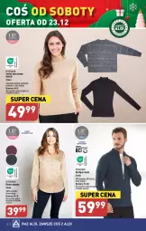 Gazetka promocyjna Aldi - Artykuły przemysłowe i tekstylia - Gazetka - ważna od 23.12 do 23.12.2023 - strona 10 - produkty: Sweter, Kardigan, Wełna, Fa
