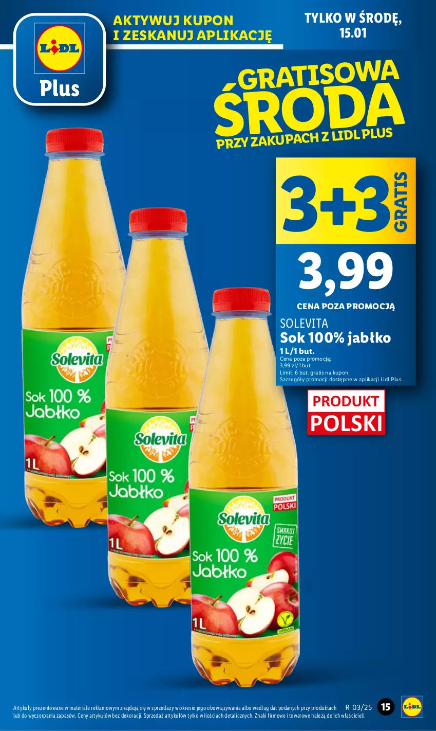 Gazetka promocyjna Lidl - GAZETKA - ważna 13.01 do 15.01.2025 - strona 15 - produkty: Gra, Sok