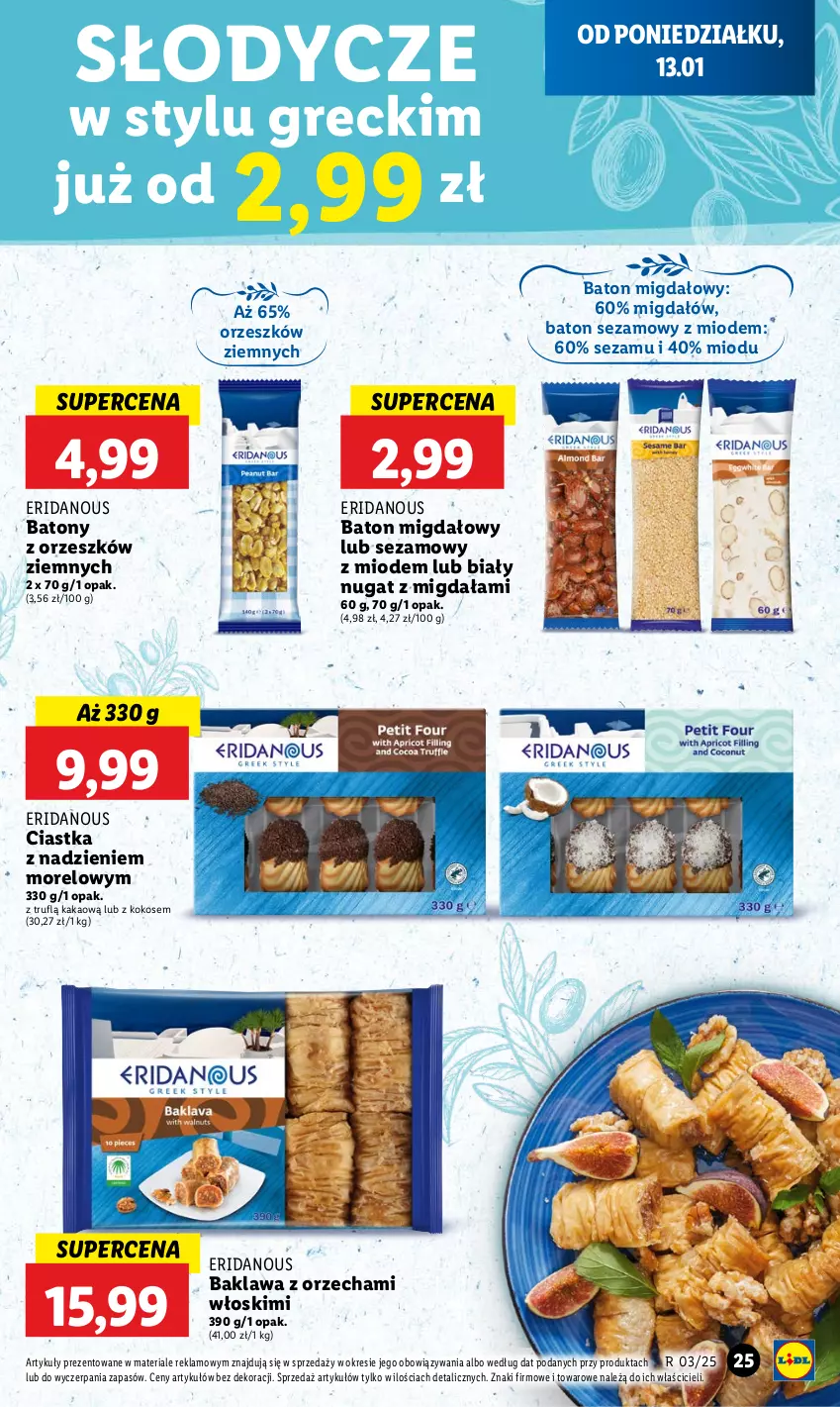 Gazetka promocyjna Lidl - GAZETKA - ważna 13.01 do 15.01.2025 - strona 29 - produkty: Baton, Ciastka, Kakao, Kokos, Sezam