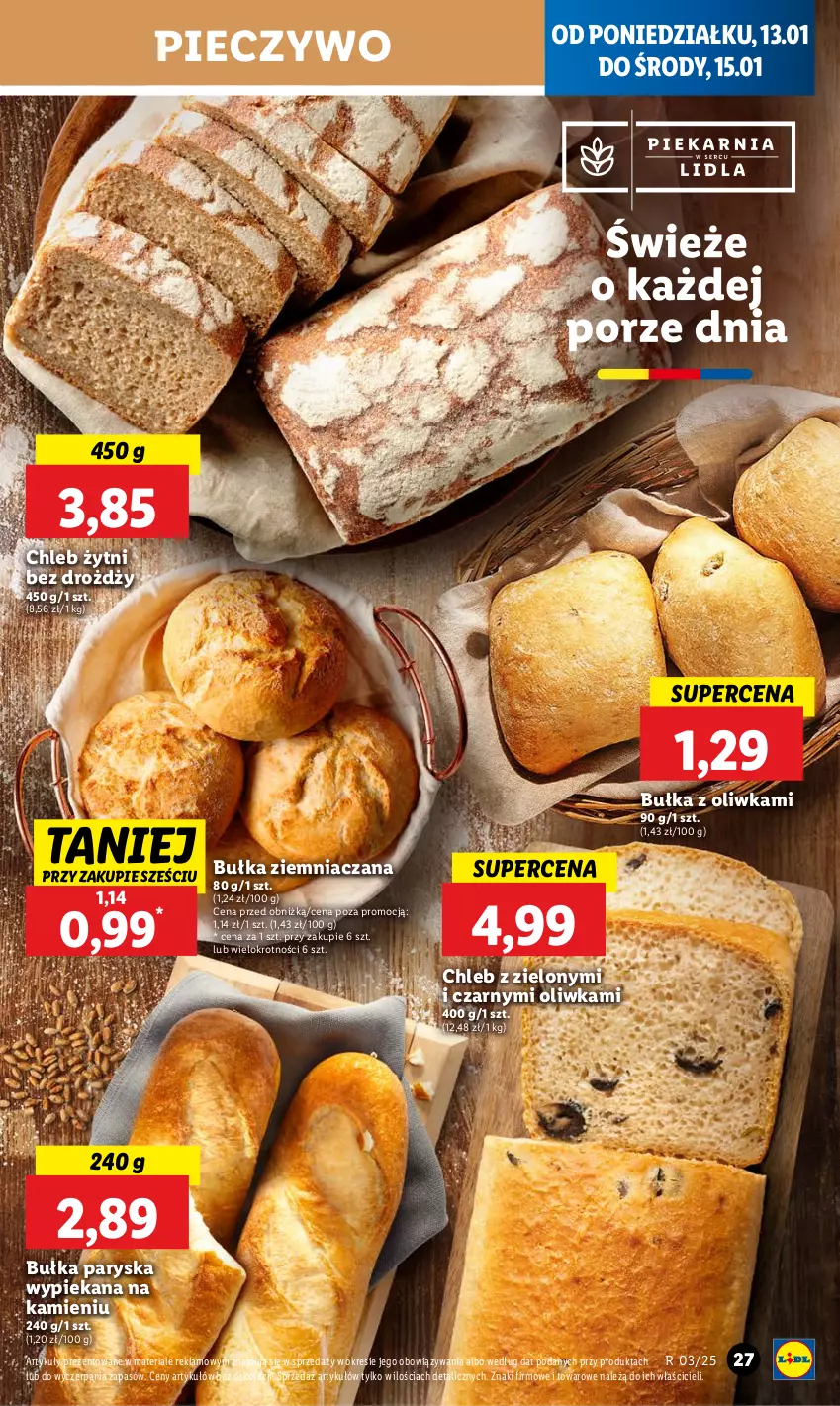 Gazetka promocyjna Lidl - GAZETKA - ważna 13.01 do 15.01.2025 - strona 31 - produkty: Bułka, Chleb, Piec, Pieczywo