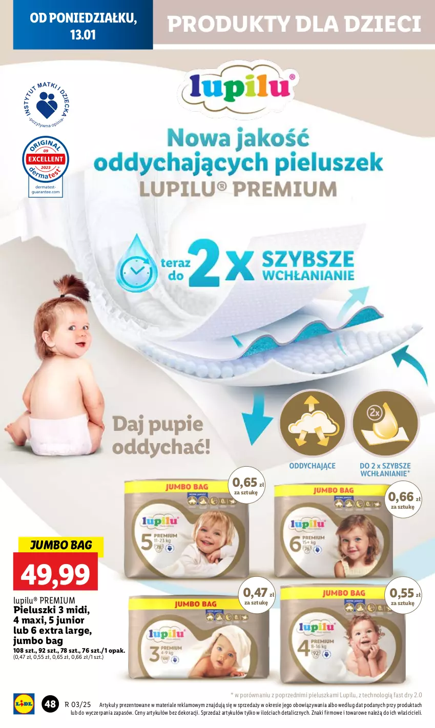 Gazetka promocyjna Lidl - GAZETKA - ważna 13.01 do 15.01.2025 - strona 54 - produkty: Dzieci, Fa, O Bag, Por