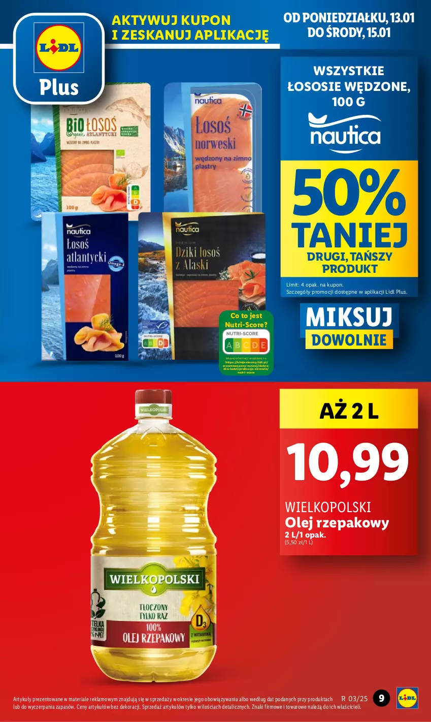 Gazetka promocyjna Lidl - GAZETKA - ważna 13.01 do 15.01.2025 - strona 9 - produkty: Olej, Olej rzepakowy, Sos, Wazon