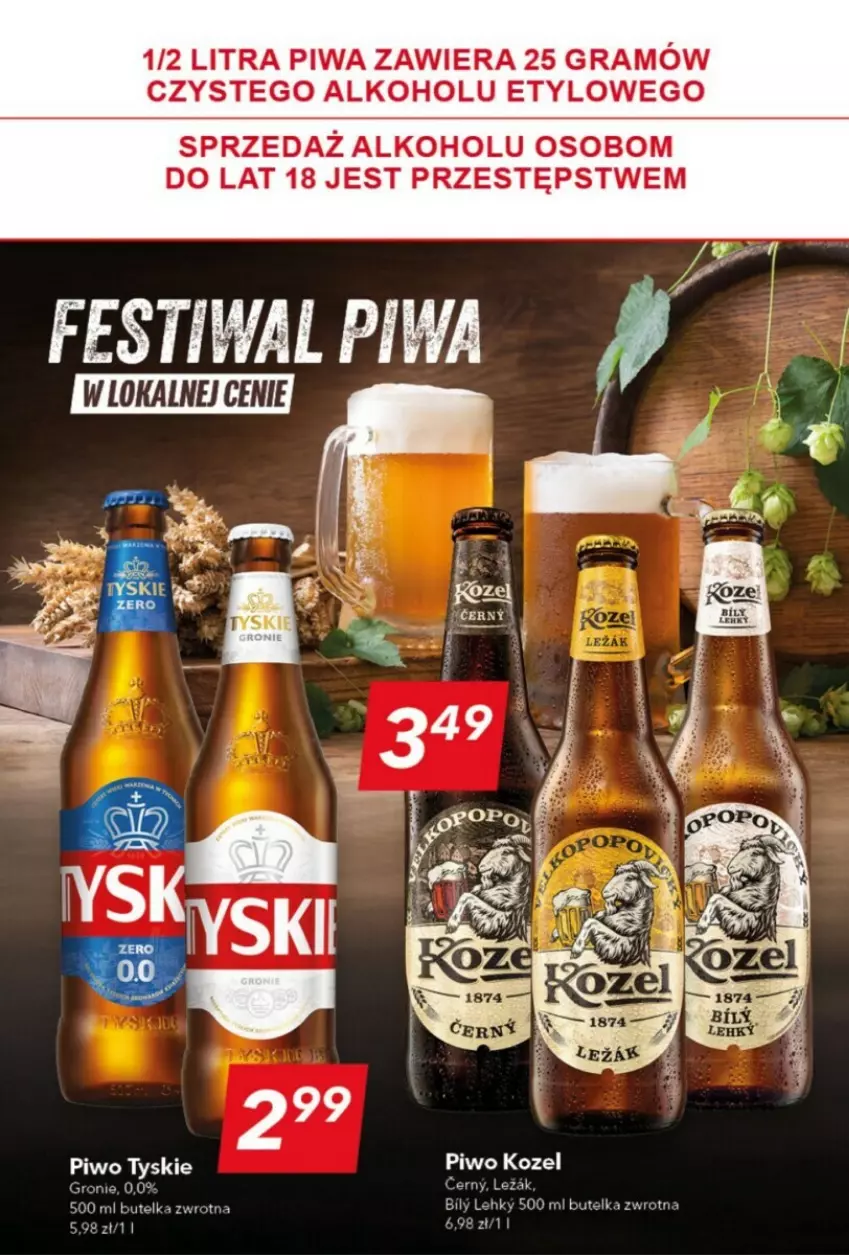 Gazetka promocyjna Lewiatan - ważna 21.11 do 27.11.2024 - strona 10 - produkty: Gra, Kozel, Piwa, Piwo, Tyskie