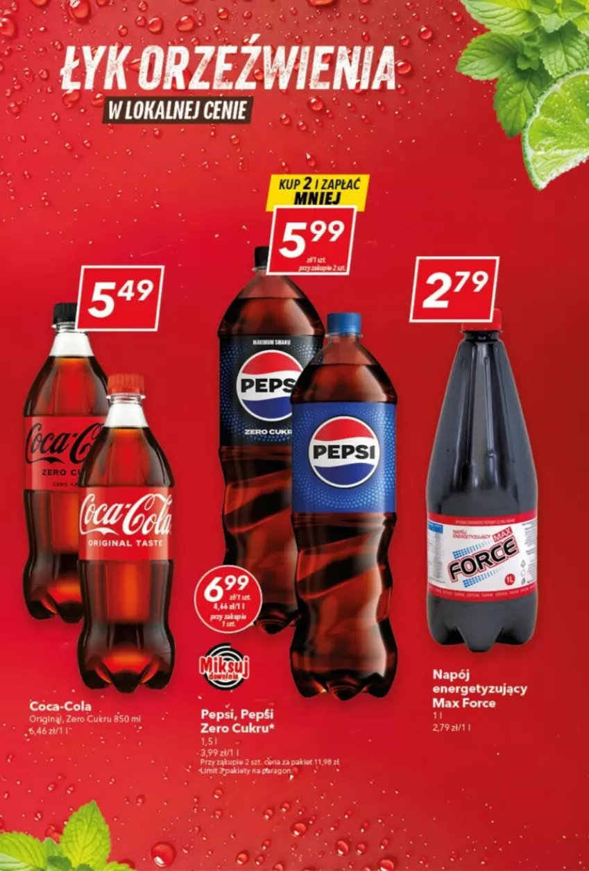 Gazetka promocyjna Lewiatan - ważna 21.11 do 27.11.2024 - strona 4 - produkty: Coca-Cola, Gin, Napój