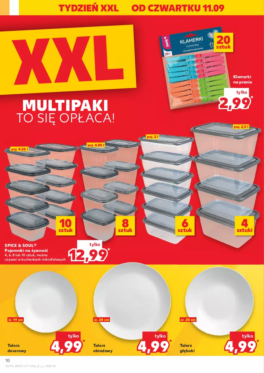 Gazetka promocyjna Kaufland - Gazetka tygodnia - ważna 11.09 do 17.09.2025 - strona 10 - produkty: Deser, Fa, Pojemnik, Ser, Talerz, Talerz deserowy, Talerz głęboki, Talerz obiadowy