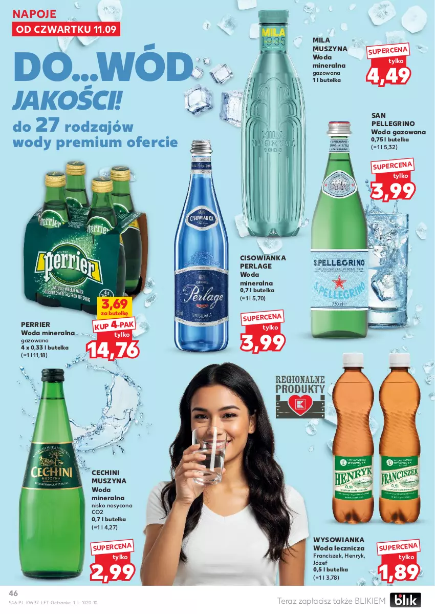 Gazetka promocyjna Kaufland - Gazetka tygodnia - ważna 11.09 do 17.09.2025 - strona 46 - produkty: Cisowianka, Mus, Napoje, O nas, Szyna, Tera, Tran, Woda, Woda gazowana, Woda mineralna, Znicz