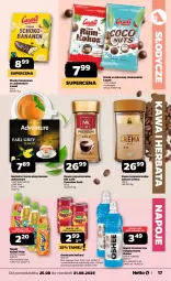Gazetka promocyjna Netto - Od Poniedziałku - Gazetka - ważna od 31.08 do 31.08.2025 - strona 17 - produkty: Earl Grey, Kawa rozpuszczalna, Rum, Kawa, Herbata czarna, Napoje, Oranżada, Hellena, Napój izotoniczny, Oshee, Kubuś, Herbata, Napój, Kokos