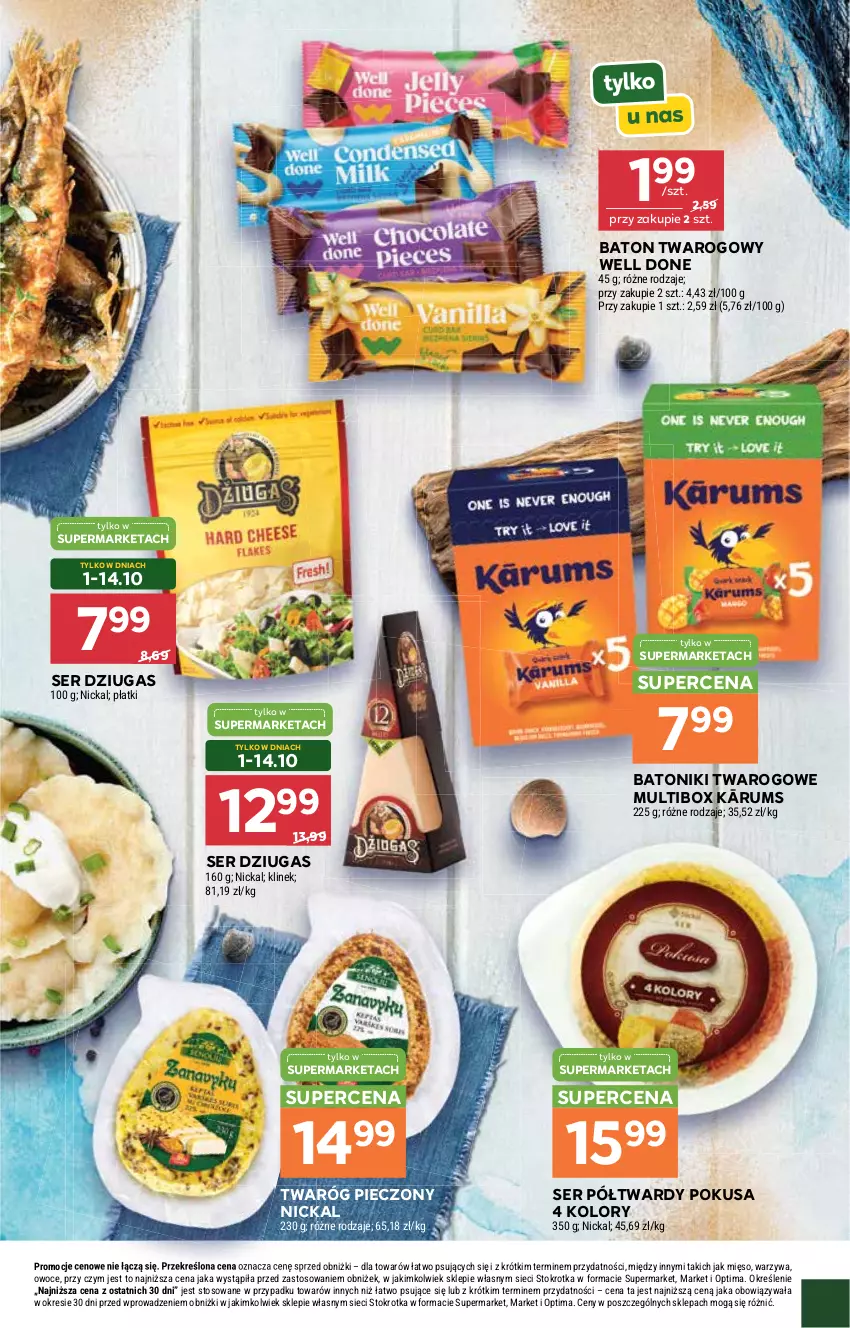 Gazetka promocyjna Stokrotka - Kuchnia Bałtycka - ważna 01.10 do 21.10.2026 - strona 2 - produkty: Baton, Mięso, Optima, Owoce, Piec, Rum, Ser, Tonik, Twaróg, Warzywa