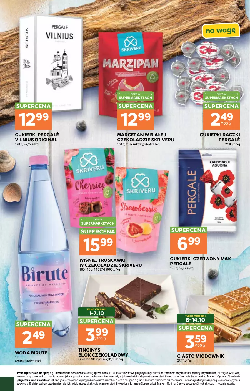 Gazetka promocyjna Stokrotka - Kuchnia Bałtycka - ważna 01.10 do 21.10.2026 - strona 5 - produkty: Cukier, Cukierki, Gin, Mięso, Optima, Owoce, Truskawki, Warzywa, Woda