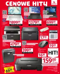 Gazetka promocyjna Selgros - Oferta przemysłowa - Gazetka - ważna od 28.06 do 28.06.2023 - strona 15 - produkty: Hama, Ser, Notebook, Pendrive, Kosz, Niszczarka, Mysz bezprzewodowa, Silan, Urządzenie wielofunkcyjne, Mysz, Pentium, Procesor, Drukarka, Canon, Brother, Intel