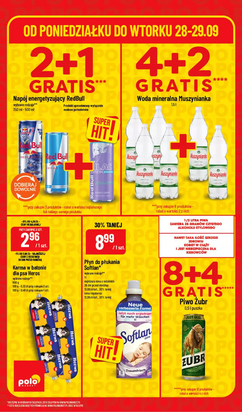 Gazetka promocyjna PoloMarket - Katalog Superhity - ważna 28.09 do 29.09.2026 - strona 6 - produkty: Baton, Gra, Mus, Muszynianka, Napój, Piec, Piwa, Piwo, Płyn do płukania, Woda, Woda mineralna
