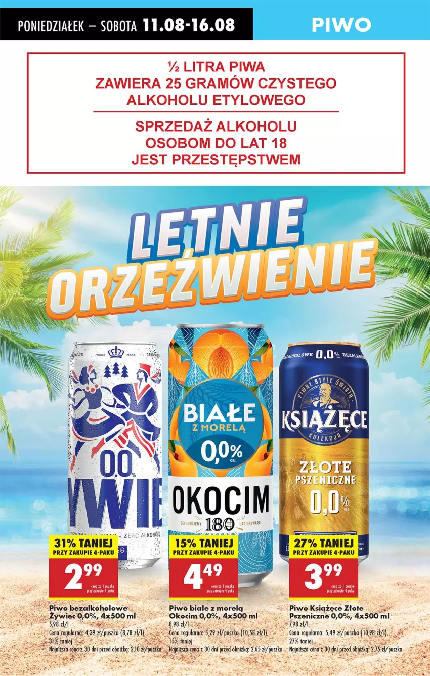 Gazetka promocyjna Biedronka - Od Poniedziałku - ważna 11.08 do 16.08.2025 - strona 15 - produkty: Gra, Koc, Książęce, Okocim, Piwa, Piwo