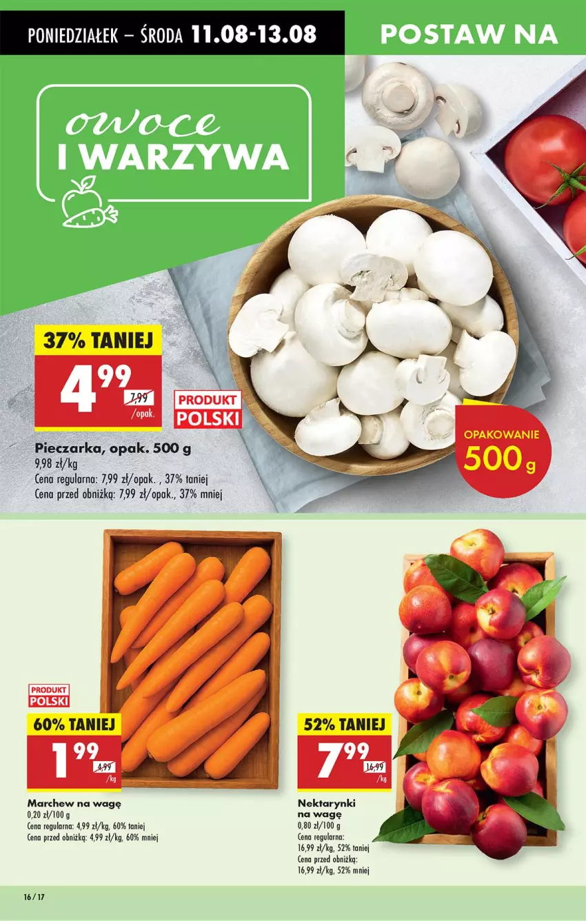 Gazetka promocyjna Biedronka - Od Poniedziałku - ważna 11.08 do 16.08.2025 - strona 18 - produkty: Nektar, Piec, Pieczarka