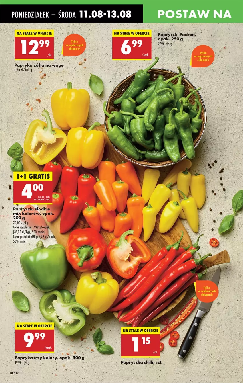 Gazetka promocyjna Biedronka - Od Poniedziałku - ważna 11.08 do 16.08.2025 - strona 20 - produkty: Papryka, Papryka żółta