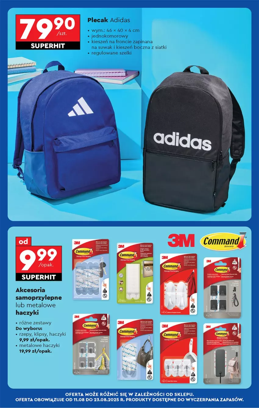 Gazetka promocyjna Biedronka - Od Poniedziałku - ważna 11.08 do 16.08.2025 - strona 67 - produkty: Adidas, Haczyk, Mop, Plecak