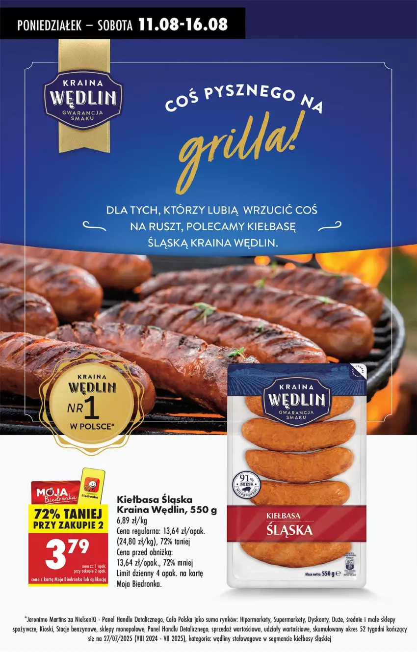Gazetka promocyjna Biedronka - Od Poniedziałku - ważna 11.08 do 16.08.2025 - strona 74 - produkty: Kiełbasa, Kiełbasa śląska