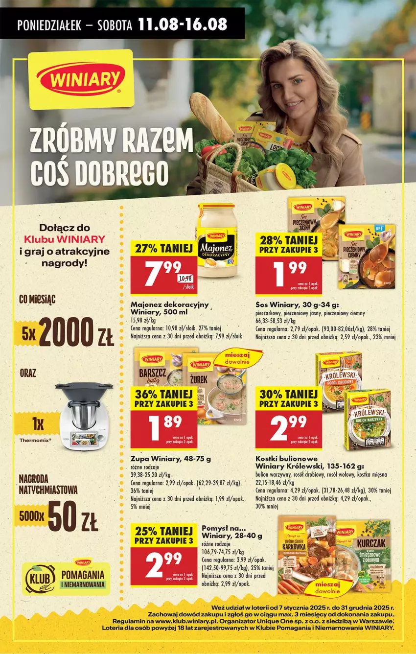Gazetka promocyjna Biedronka - Od Poniedziałku - ważna 11.08 do 16.08.2025 - strona 76 - produkty: Bulion, Gra, Królewski, Lion, Majonez, Piec, Rosół, Rosół drobiowy, Rosół wołowy, Winiary, Zupa