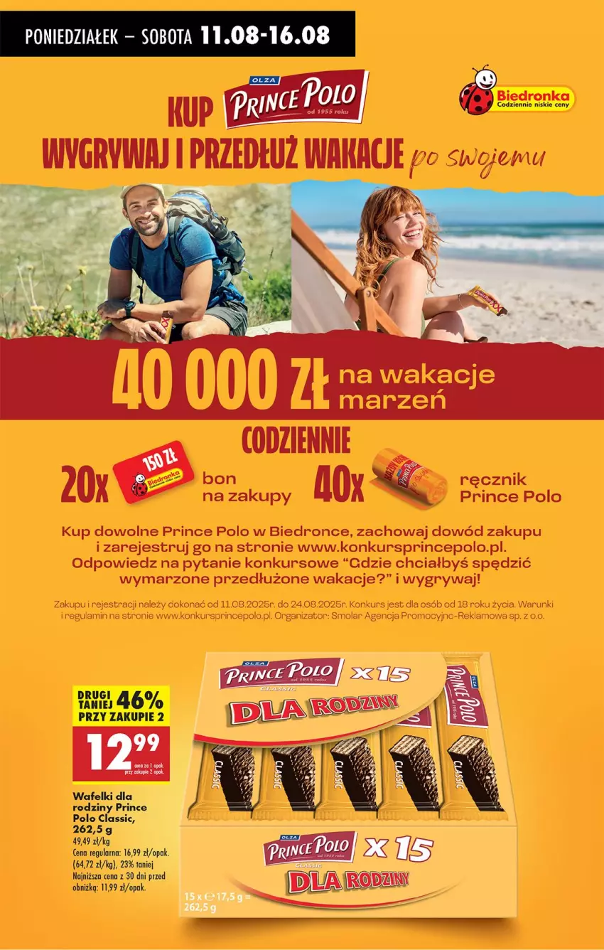 Gazetka promocyjna Biedronka - Od Poniedziałku - ważna 11.08 do 16.08.2025 - strona 77 - produkty: Gry, Mola, Prince Polo, Ręcznik