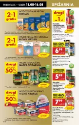 Gazetka promocyjna Biedronka - Od Poniedziałku - Gazetka - ważna od 16.08 do 16.08.2025 - strona 42 - produkty: Lubella, Makaron, Krakus, Sos, Ser, Por, Oliwki, Bell, Lodowiec, Babuni, Mąka, Bella, Pudliszki, Pomidory, Klopsiki, Fa