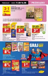 Gazetka promocyjna Biedronka - Od Poniedziałku - Gazetka - ważna od 16.08 do 16.08.2025 - strona 46 - produkty: Pistacje, Top, Por, Gra, Słonecznik prażony, Orzeszki, Tortilla, Orzeszki ziemne, LG, Fa