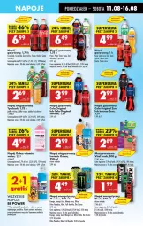 Gazetka promocyjna Biedronka - Od Poniedziałku - Gazetka - ważna od 16.08 do 16.08.2025 - strona 49 - produkty: Por, Gin, Napój energetyczny, Mirinda, Coca-Cola, Napoje, Lack, Pepsi, Napój gazowany, Tymbark, Oshee, Fanta, Napój niegazowany, Sprite, Mango, Napój, Mięta, Full Throttle, Fa
