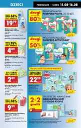 Gazetka promocyjna Biedronka - Od Poniedziałku - Gazetka - ważna od 16.08 do 16.08.2025 - strona 57 - produkty: Top, Por, Gra, Pampers, Papier, Majtki, Papier toaletowy, Dada, Mleczko, Chusteczki, Płatki kosmetyczne, Dzieci, Pieluchomajtki, Nivea Baby, Nivea, Chusteczki nawilzane, LG