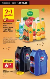 Gazetka promocyjna Biedronka - Od Poniedziałku - Gazetka - ważna od 16.08 do 16.08.2025 - strona 6 - produkty: Sok, Por, Gra, Napoje, Pepsi, Smoothie, Napój