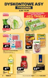 Gazetka promocyjna Netto - Od Poniedziałku - Gazetka - ważna od 13.06 do 13.06.2026 - strona 2 - produkty: Kalafior, Mięso mielone, Nescafé, Kawa rozpuszczalna, Jaja, Dallmayr, Kawa mielona, Kawa, Kosz, Danio, Olej rzepakowy, Olej, Mięso, Nestlé, Kokos
