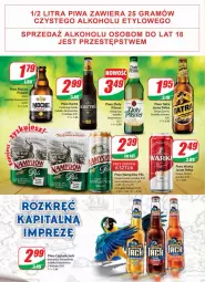 Gazetka promocyjna Dino - Gazetka - Gazetka - ważna od 09.11 do 09.11.2021 - strona 14 - produkty: Piwo, Namysłów, Warka, Tatra, Carlsberg, Karmi, Captain Jack