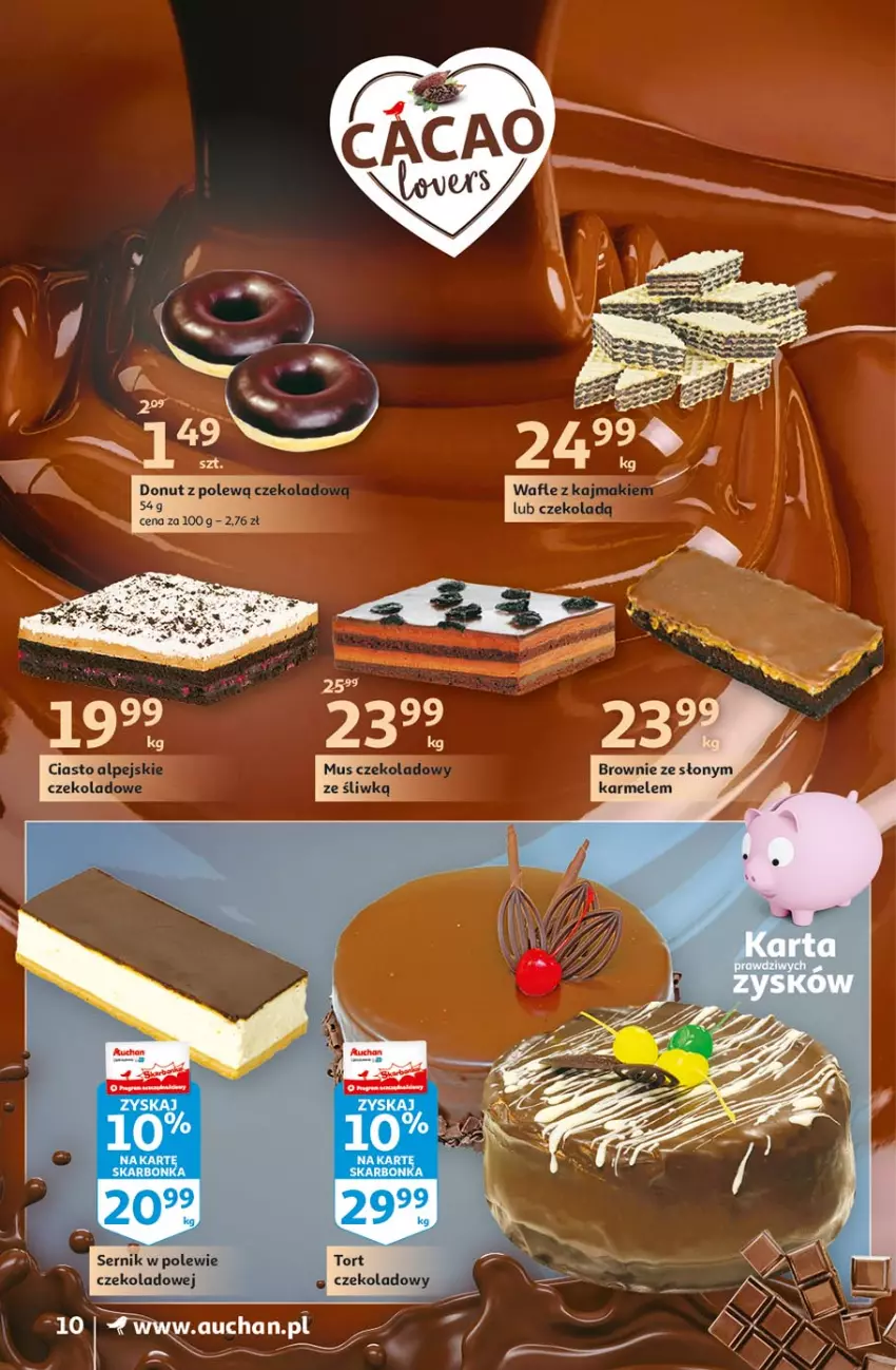 Gazetka promocyjna Auchan - Hiper porządki Supermarkety - ważna 18.02 do 25.02.2021 - strona 10 - produkty: Brownie, Donut