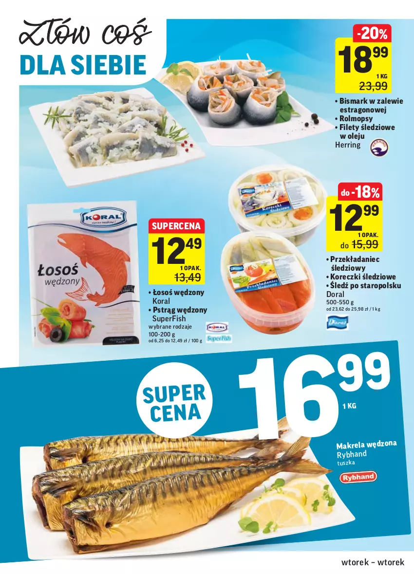 Gazetka promocyjna Intermarche - Grill majowy - ważna 27.04 do 04.05.2021 - strona 28 - produkty: Koreczki śledziowe, Mop, Olej, Pstrąg, Pstrąg wędzony