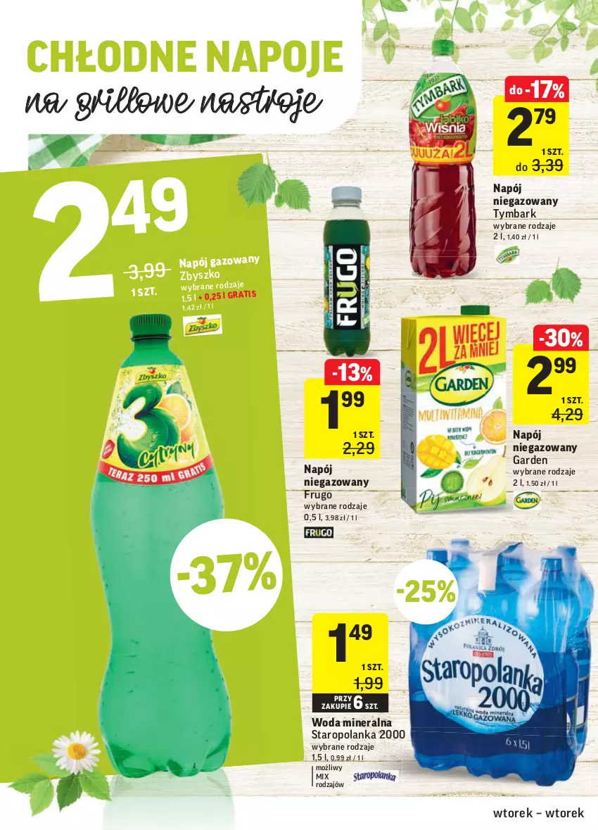 Gazetka promocyjna Intermarche - Grill majowy - ważna 27.04 do 04.05.2021 - strona 6 - produkty: Grill, Napój, Napój niegazowany, Napoje, Staropolanka, Tymbark, Woda, Woda mineralna