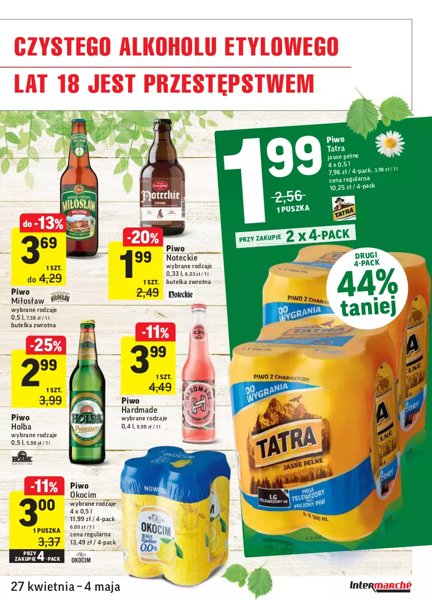 Gazetka promocyjna Intermarche - Grill majowy - ważna 27.04 do 04.05.2021 - strona 9 - produkty: Koc, Okocim, Piwo, Tatra