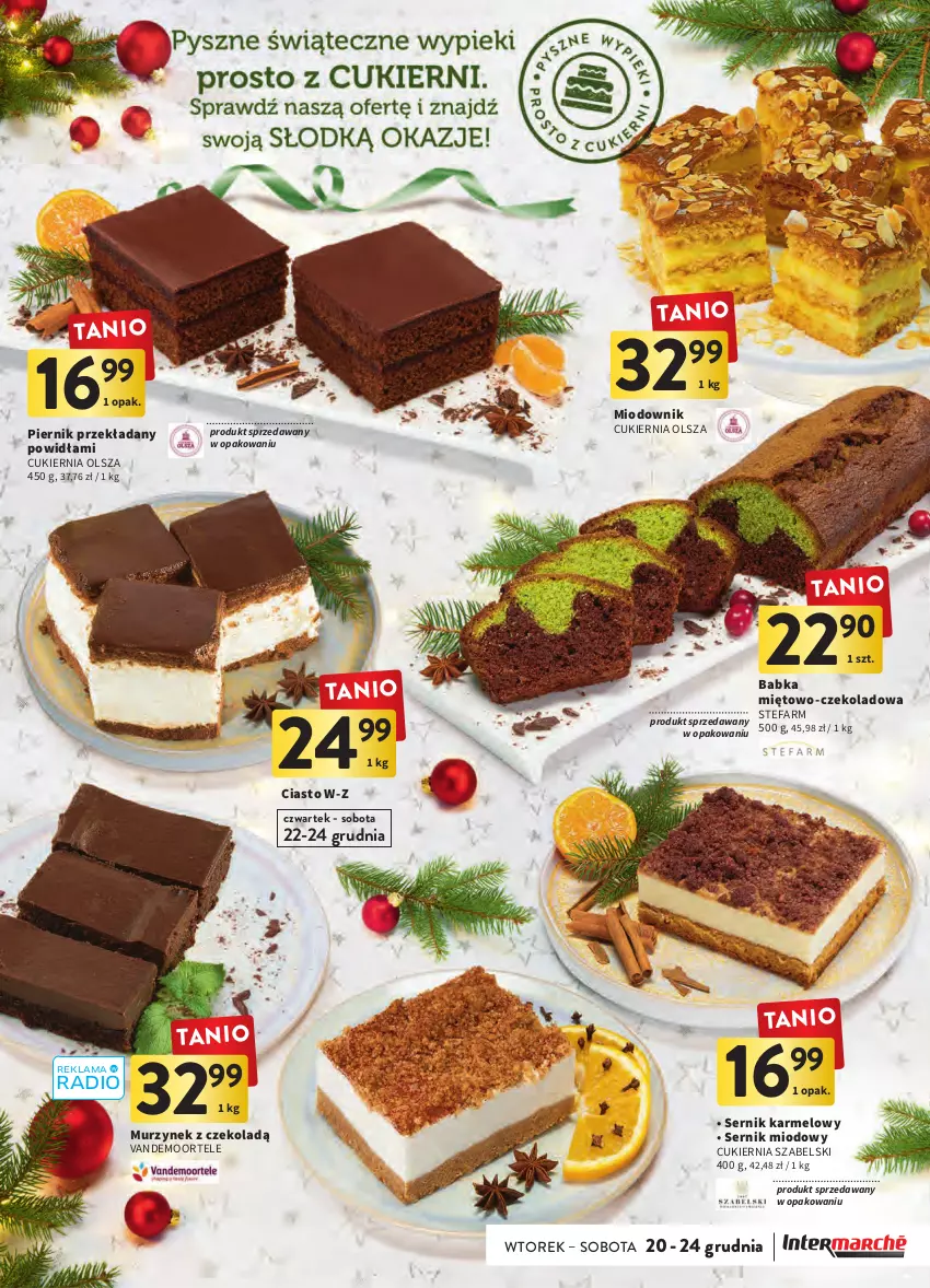 Gazetka promocyjna Intermarche - Gazetka Intermarche - ważna 20.12 do 24.12.2022 - strona 3 - produkty: Babka, Cukier, Fa, Murzynek, Piernik, Ser