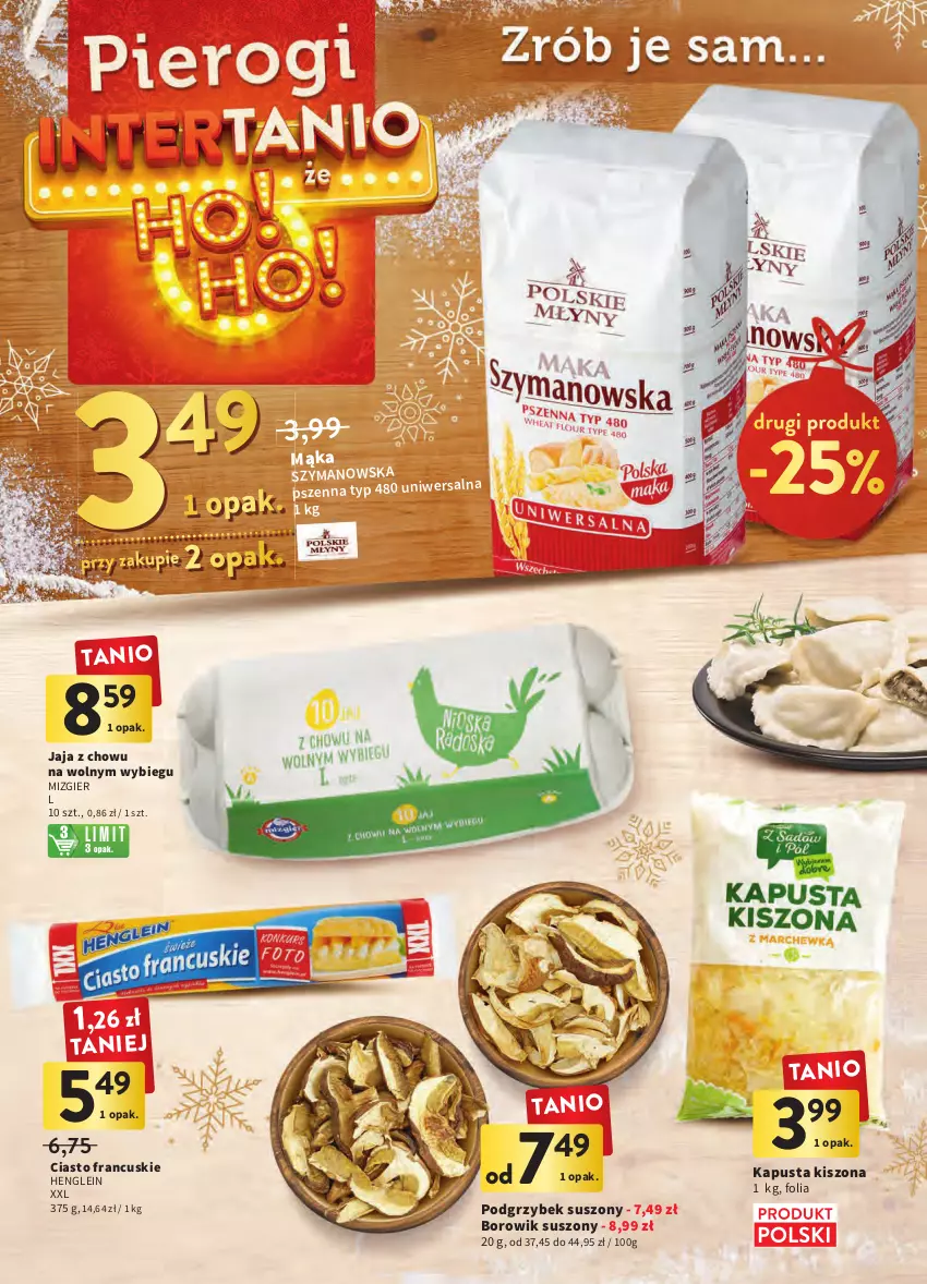 Gazetka promocyjna Intermarche - Gazetka Intermarche - ważna 20.12 do 24.12.2022 - strona 4 - produkty: Ciasto francuskie, Jaja, Mąka