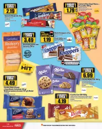 Gazetka promocyjna Topaz - Gazetka - Gazetka - ważna od 24.07 do 24.07.2024 - strona 18 - produkty: Ciastka, Top, Ser, Mus, Cukier, Sati, Kawa, Herbatniki, Baton, Knoppers, Deser, Cukierki, Kakao, Oreo, Biszkopty, Milka, Fa