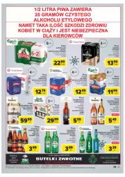 Gazetka promocyjna Carrefour - Gazetka Carrefour - Gazetka - ważna od 24.12 do 24.12.2022 - strona 21 - produkty: Piwa, Piwo, Piec, Książęce, Por, Gin, Gra, Kasztelan, Heineken, Tyskie, Warka, Carlsberg, Szklanka, Harnaś