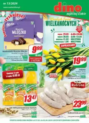 Gazetka promocyjna Dino - Gazetka - ważna od 02.04 do 02.04.2024 - strona 1 - produkty: Sos, Sok, Mus, Tulipan, Mleczko, Tymbark, Bukiet, Kiełbasa biała, Kiełbasa