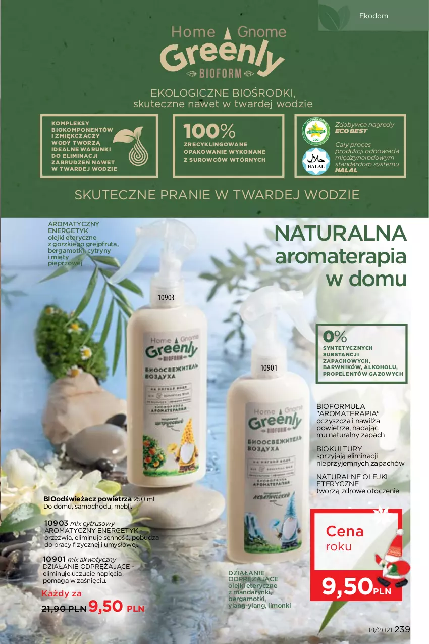 Gazetka promocyjna Faberlic - Gazetka - ważna 06.12 do 26.12.2021 - strona 239 - produkty: Cytryny, Grejpfrut, Mandarynki, Odświeżacz powietrza, Olej, Pieprz, Tera