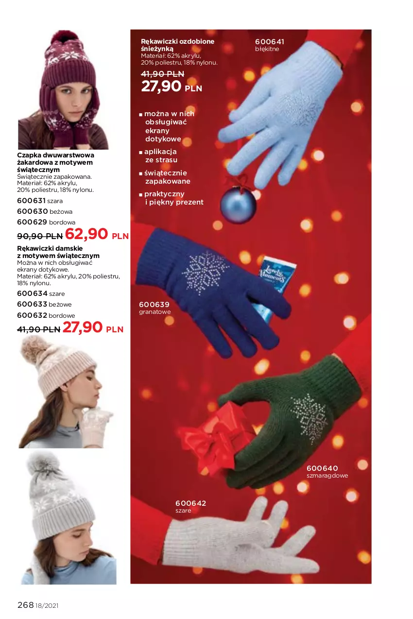 Gazetka promocyjna Faberlic - Gazetka - ważna 06.12 do 26.12.2021 - strona 268 - produkty: Czapka, Ekrany, Gra, Granat