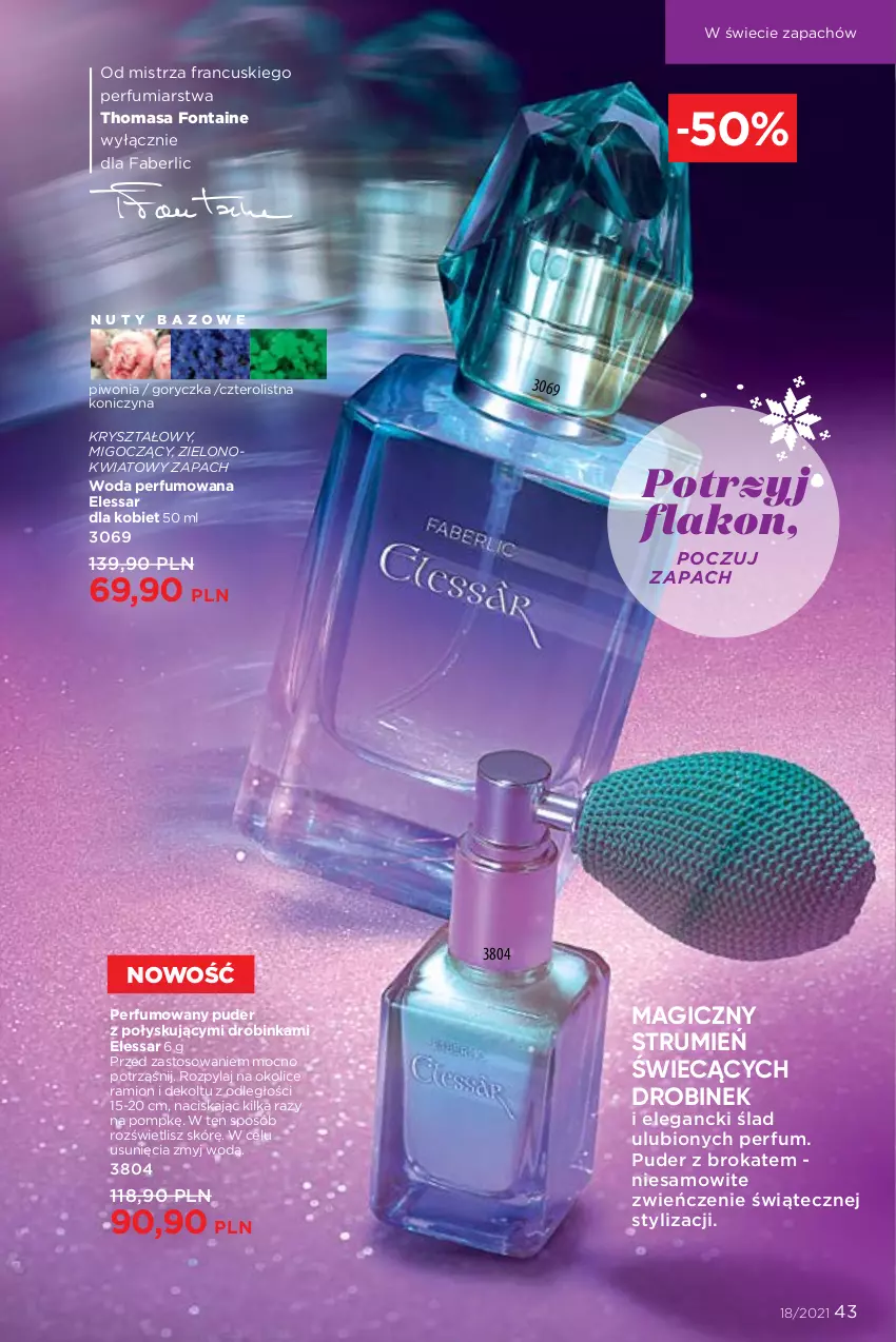 Gazetka promocyjna Faberlic - Gazetka - ważna 06.12 do 26.12.2021 - strona 43 - produkty: Fa, Inka, Nuty, Perfum, Piwo, Puder, Rum, Woda, Woda perfumowana