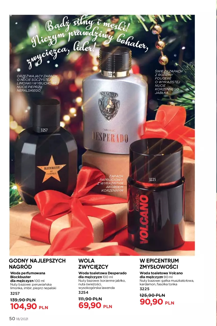 Gazetka promocyjna Faberlic - Gazetka - ważna 06.12 do 26.12.2021 - strona 50 - produkty: Fa, Gałka, Imbir, Jabłka, Limonka, Mus, Nuty, Perfum, Pieprz, Rum, Sok, Woda, Woda perfumowana, Woda toaletowa