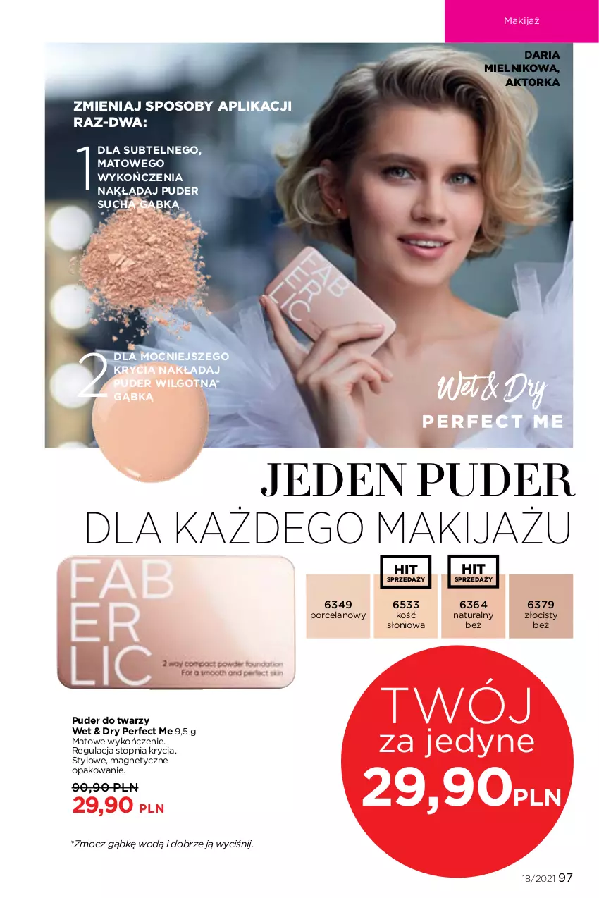 Gazetka promocyjna Faberlic - Gazetka - ważna 06.12 do 26.12.2021 - strona 97 - produkty: LG, Makijaż, Orka, Por, Puder, Puder do twarzy, Top