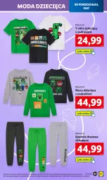 Gazetka promocyjna Lidl - KATALOG GOTOWI DO SZKOŁY - Gazetka - ważna od 31.08 do 31.08.2024 - strona 65 - produkty: Minecraft, T-shirt, Dres, Moda, Dzieci, Spodnie, Bluza, Spodnie dresowe